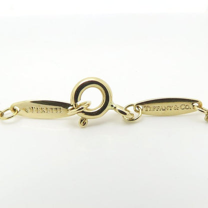 TIFFANY&Co. ティファニー バイザヤード ネックレス 1Pダイヤモンド エルサペレッティ K18YG イエローゴールド レディース/295642【中古】【BJ】