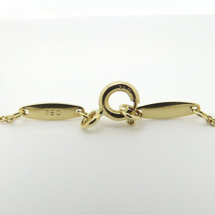 TIFFANY&Co. ティファニー バイザヤード ネックレス 1Pダイヤモンド エルサペレッティ K18YG イエローゴールド レディース/295642【中古】【BJ】