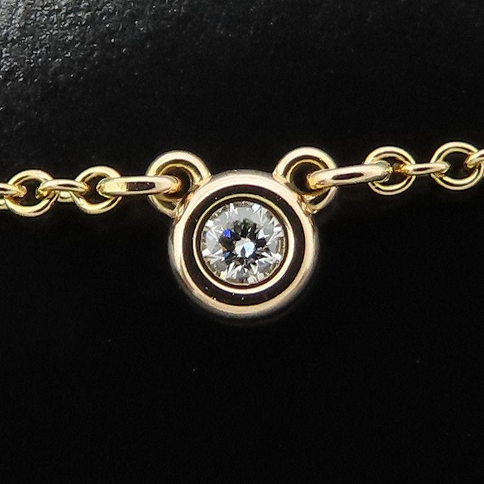TIFFANY&Co. ティファニー バイザヤード ネックレス 1Pダイヤモンド エルサペレッティ K18PG ピンクゴールド レディース/295643【中古】【BJ】