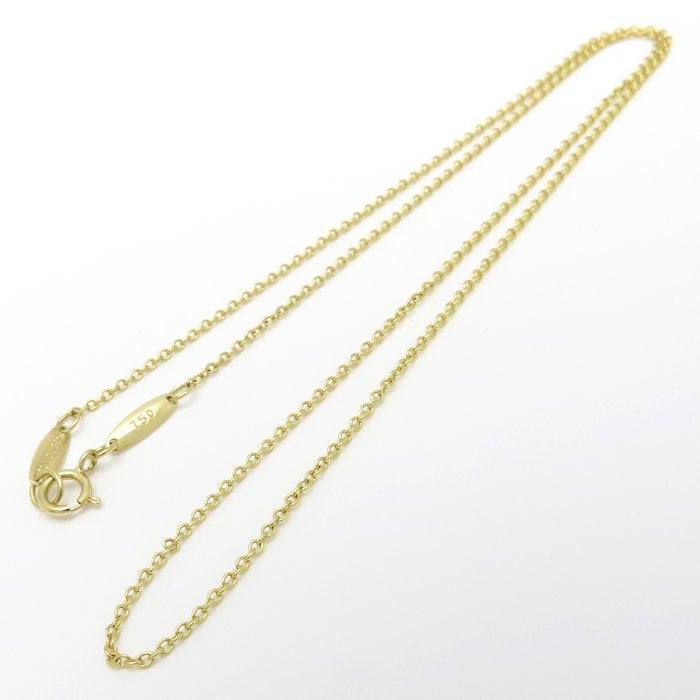 TIFFANY&Co. ティファニー チェーン ネックレス 40.5cm K18YG イエローゴールド レディース/295644【中古】【BJ】