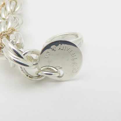 TIFFANY&Co. ティファニー ツイスト チェーン ネックレス 59cm シルバー925xK18YG イエローゴールド レディース/295645【中古】【BJ】