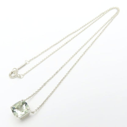 TIFFANY&Co. ティファニー スパークラー ネックレス グリーンクオーツ シルバー925 レディース/295647【中古】【BJ】