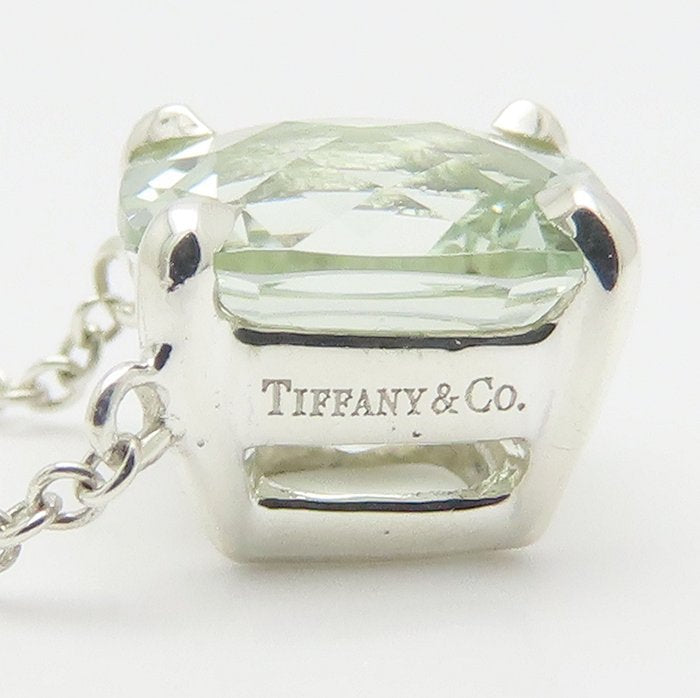 TIFFANY&Co. ティファニー スパークラー ネックレス グリーンクオーツ シルバー925 レディース/295647【中古】【BJ】
