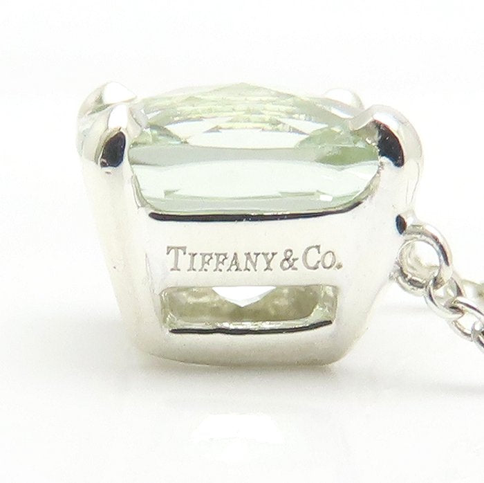 TIFFANY&Co. ティファニー スパークラー ネックレス グリーンクオーツ シルバー925 レディース/295647【中古】【BJ】