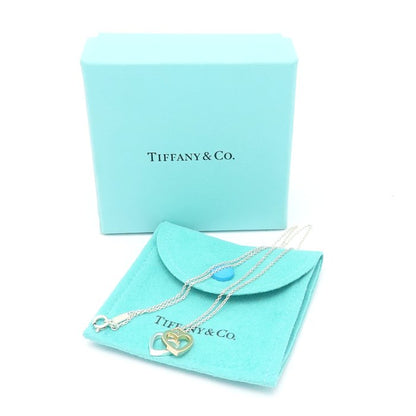 TIFFANY&Co. ティファニー センチメンタル ダブルハート ネックレス シルバー925xK18PG ピンクゴールド レディース/295648【中古】【BJ】