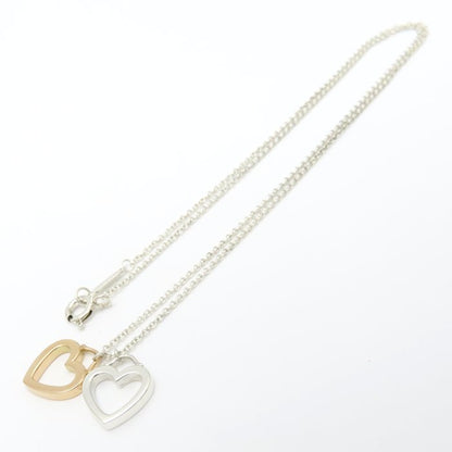TIFFANY&Co. ティファニー センチメンタル ダブルハート ネックレス シルバー925xK18PG ピンクゴールド レディース/295648【中古】【BJ】
