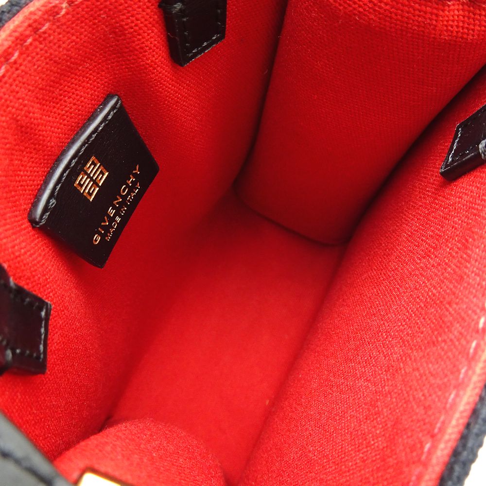 GIVENCHY ジバンシィ Gトートバーティカルミニ BB50R9B1F1001 ショルダーバッグ キャンバスxレザー ブラック/350688【中古】