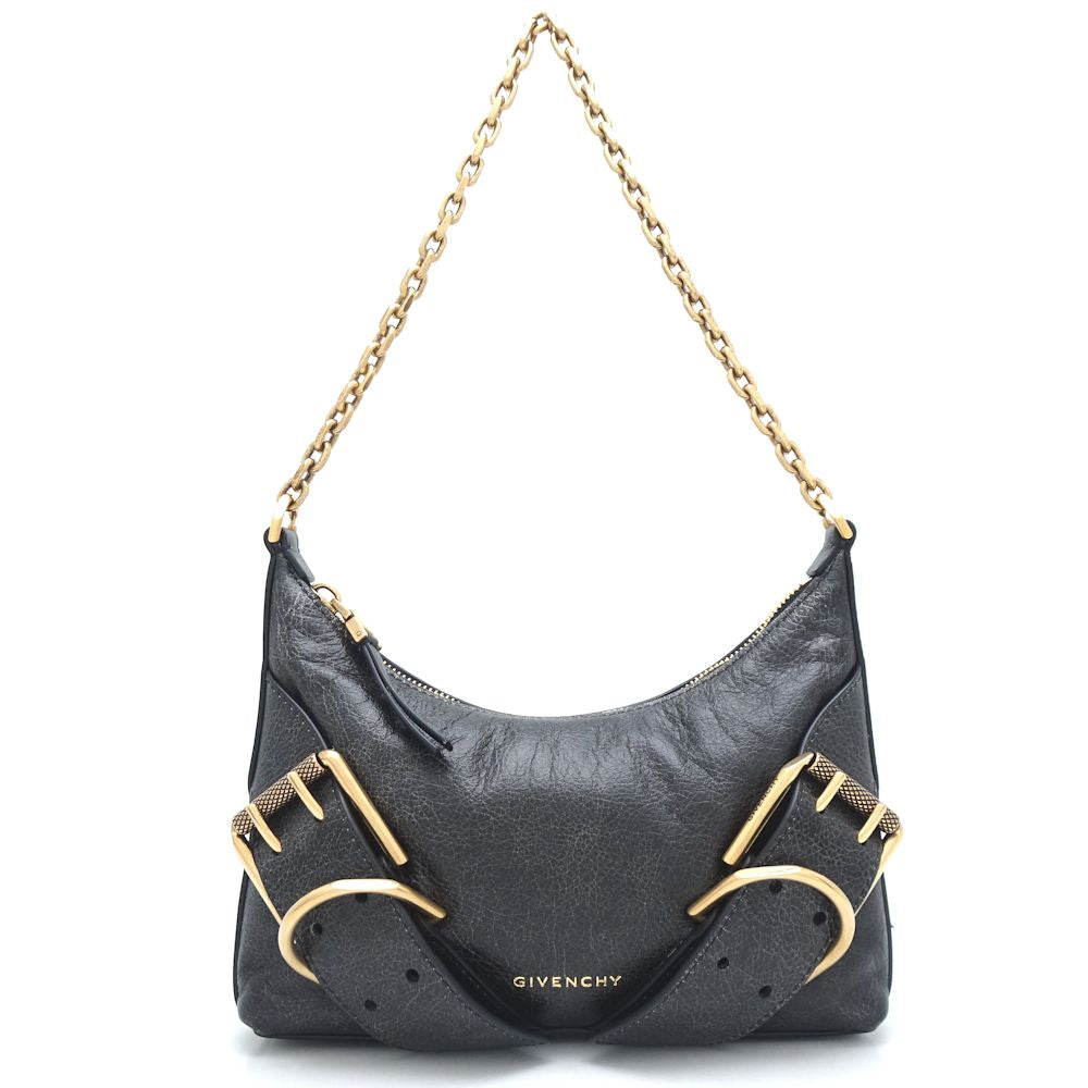 Givenchy ジバンシィ ヴォワイユー ボーイフレンド BB50X7B20N-001 ショルダーバッグ パーティバッグ ミニチェーンショルダー アンティークレザー カーフ ブラック/351207【中古】
