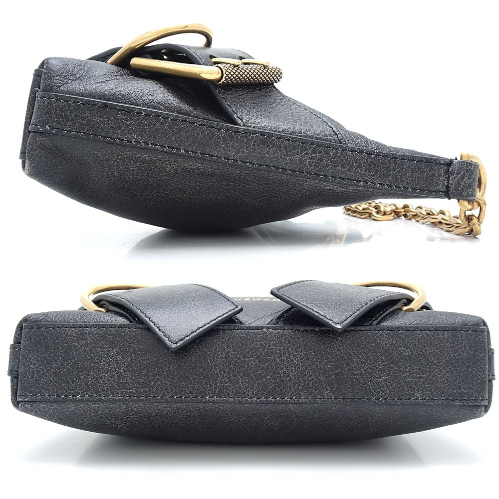 Givenchy ジバンシィ ヴォワイユー ボーイフレンド BB50X7B20N-001 ショルダーバッグ パーティバッグ ミニチェーンショルダー アンティークレザー カーフ ブラック/351207【中古】