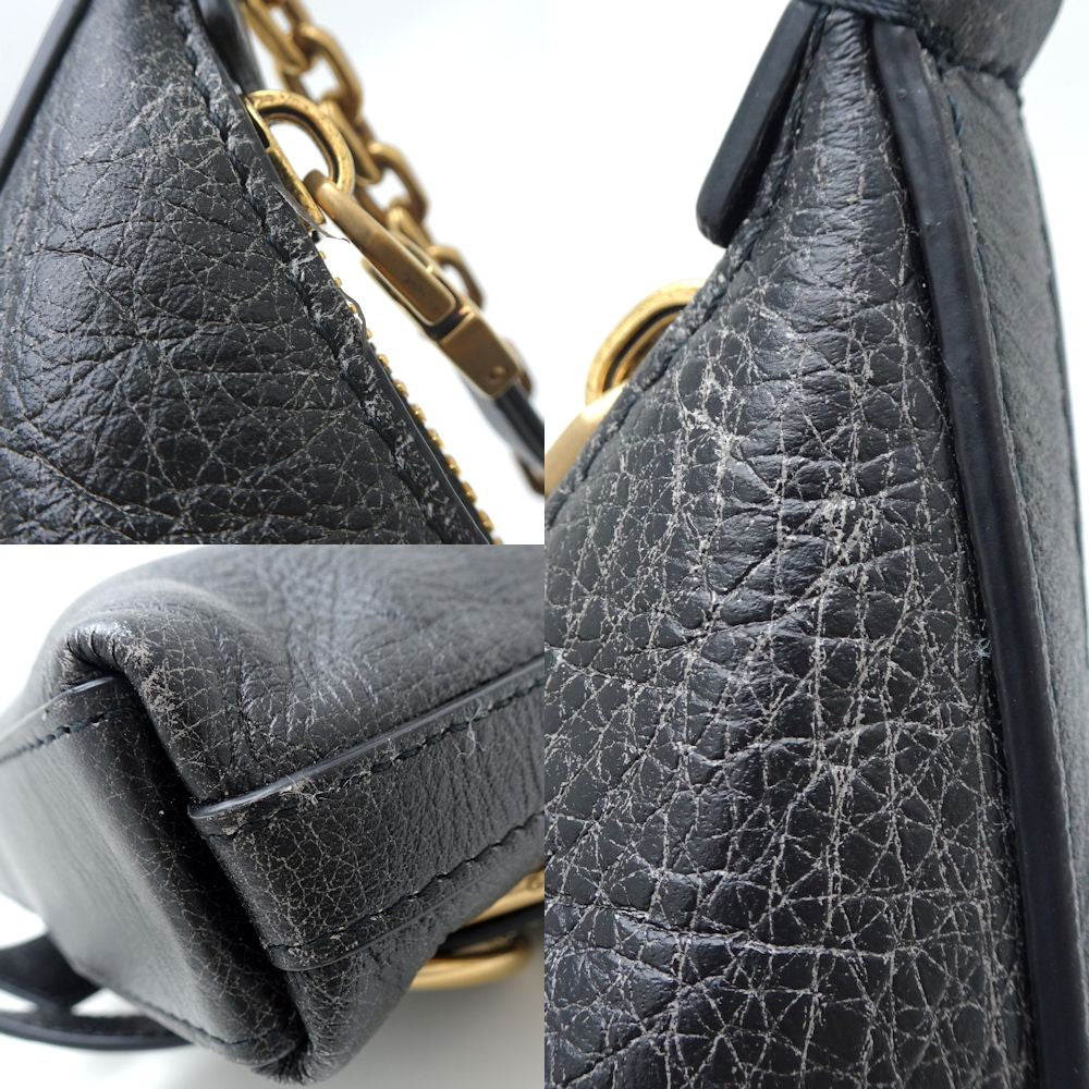 Givenchy ジバンシィ ヴォワイユー ボーイフレンド BB50X7B20N-001 ショルダーバッグ パーティバッグ ミニチェーンショルダー アンティークレザー カーフ ブラック/351207【中古】