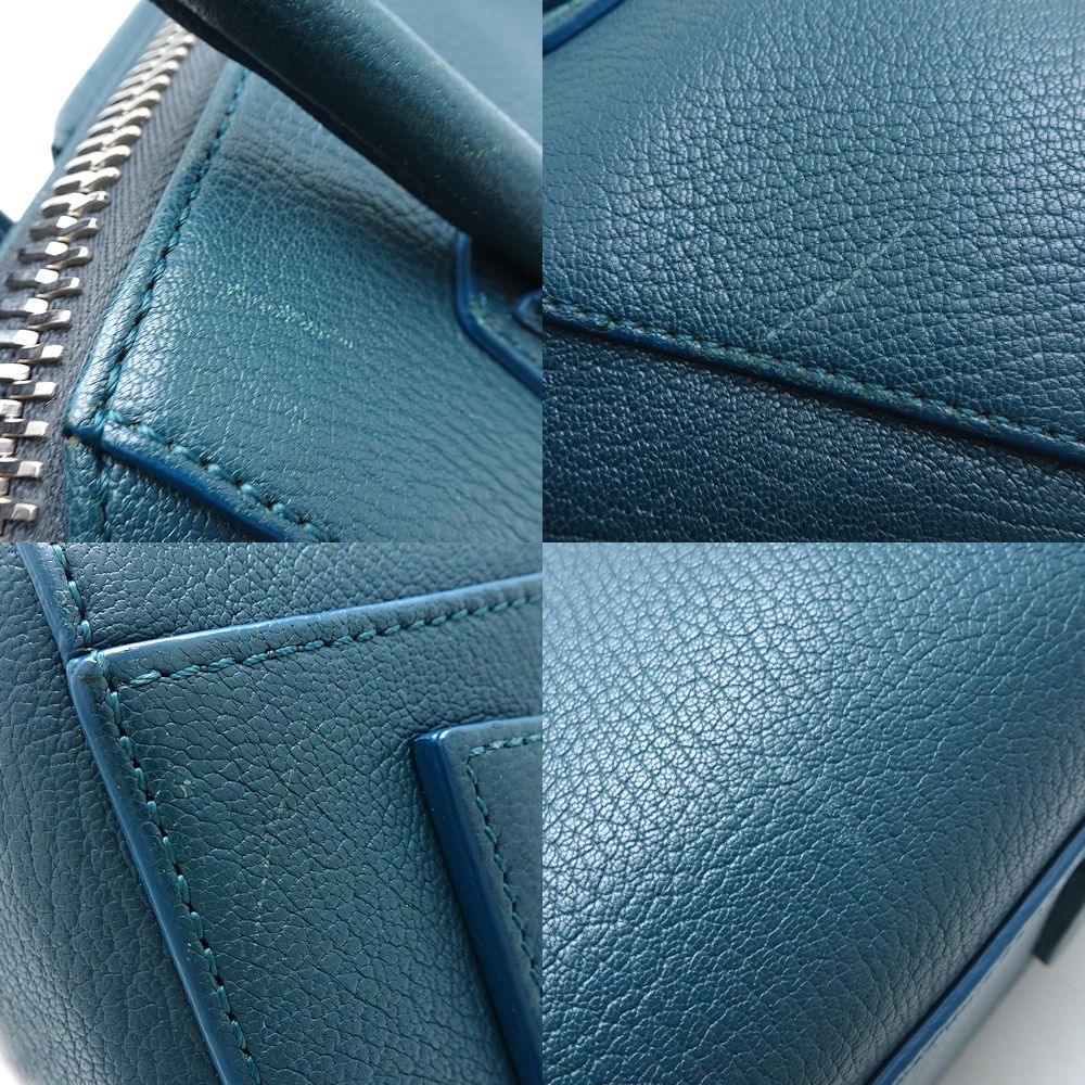 Givenchy ジバンシィ アンティゴナ 2Wayバッグ レザー ブルー系/351314【中古】