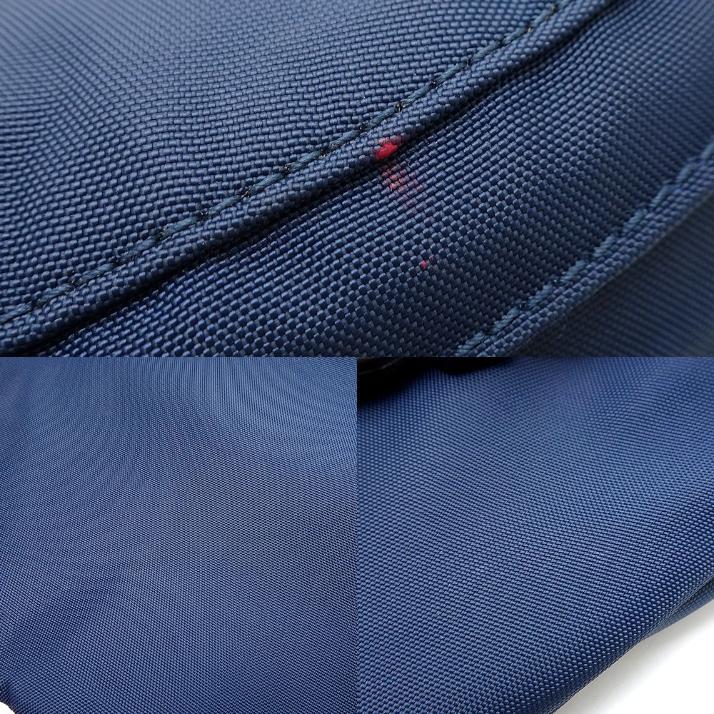 BALENCIAGA バレンシアガ ウィールヒップバッグ 528862 ボディバッグ ユニセックス ナイロンxキャンバス ネイビー レッド/351815【中古】