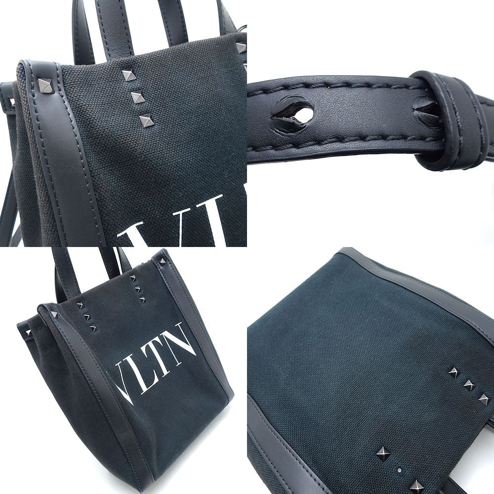 Valentino Garavani ヴァレンティノ ガラヴァーニ 5Y2B0B78PYY_0N1 ショルダーバッグ キャンバスxレザー ブラック/351995【中古】