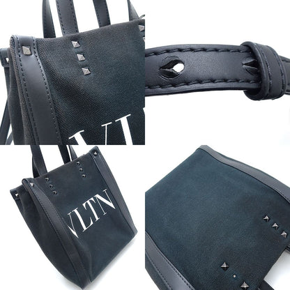 Valentino Garavani ヴァレンティノ ガラヴァーニ 5Y2B0B78PYY_0N1 ショルダーバッグ キャンバスxレザー ブラック/351995【中古】