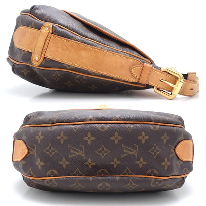 LOUIS VUITTON ルイヴィトン モノグラム トゥラムGM M40075 ショルダーバッグ ブラウン/352176【中古】