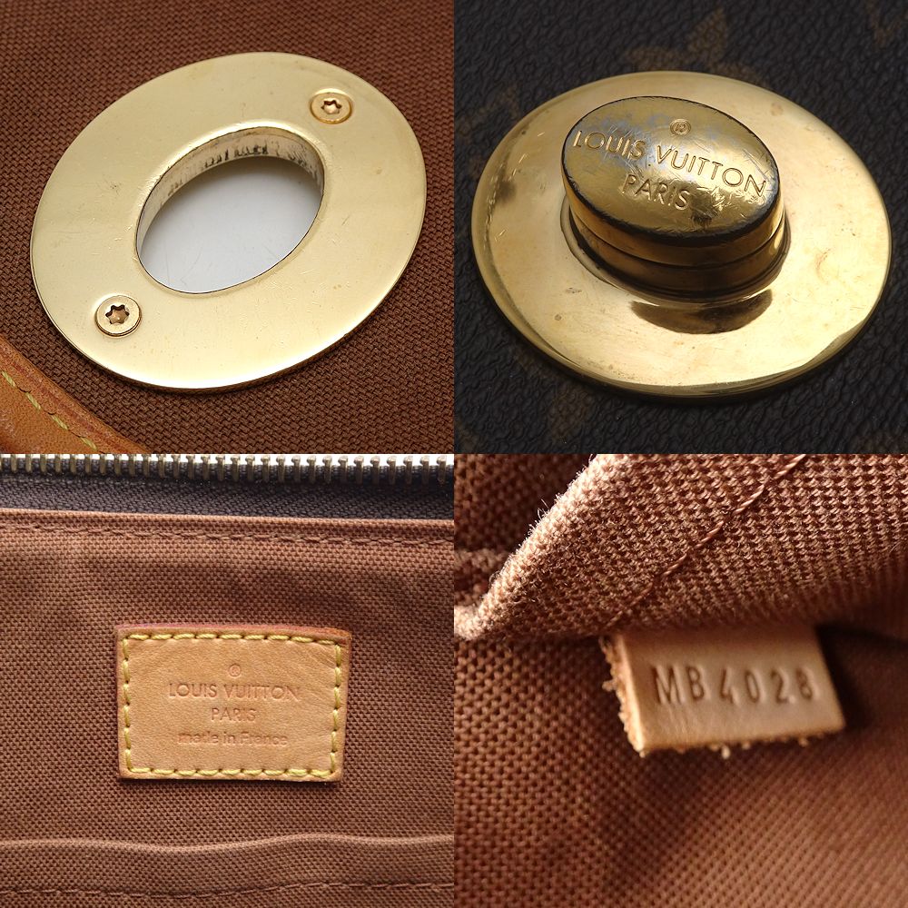 LOUIS VUITTON ルイヴィトン モノグラム トゥラムGM M40075 ショルダーバッグ ブラウン/352176【中古】