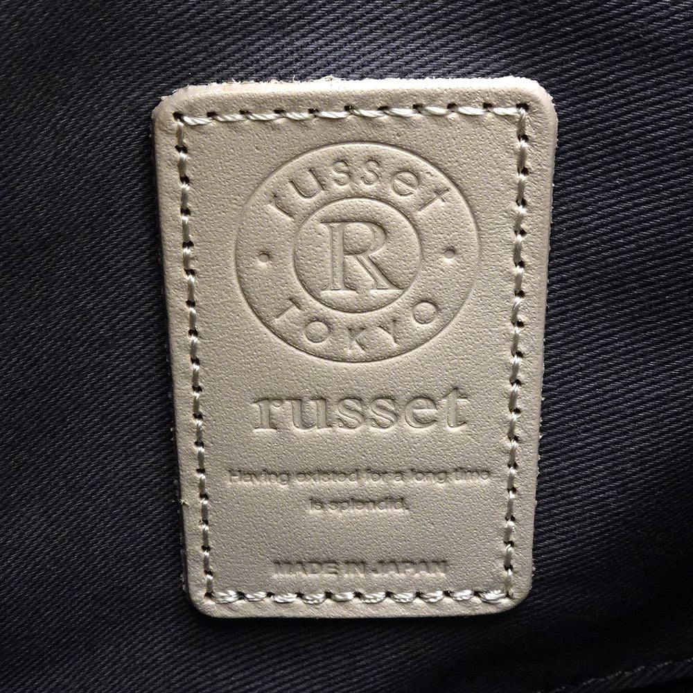 russet ラシット ショルダーバッグ 2WAY ナイロンxレザー ブラック ネイビー/352261 ☆未使用