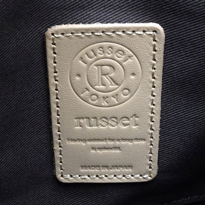 russet ラシット ショルダーバッグ 2WAY ナイロンxレザー ブラック ネイビー/352261 ☆未使用