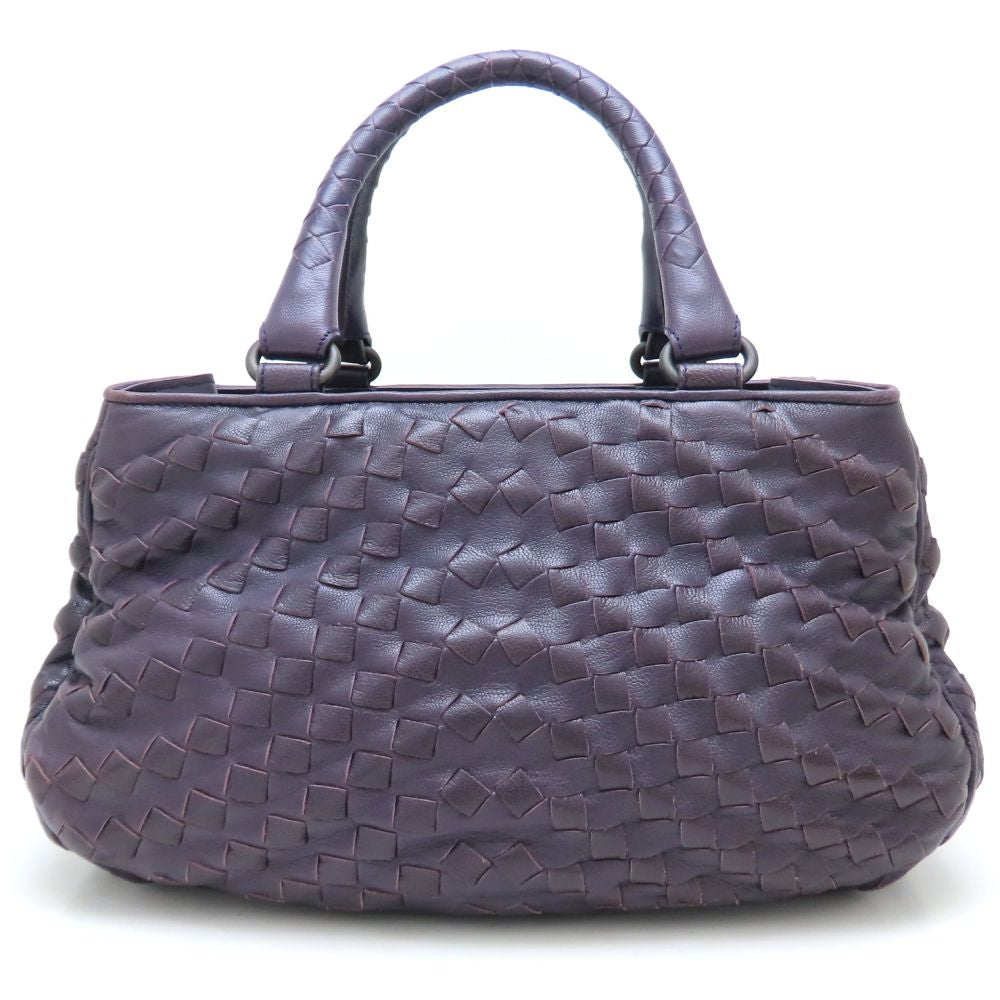 BOTTEGAVENETA ボッテガヴェネタ ハンドバッグ イントレチャート レザー パープル/352306【中古】
