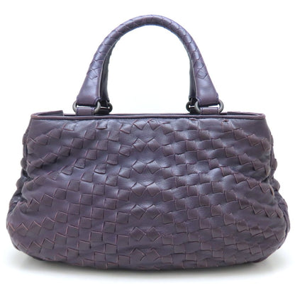 BOTTEGAVENETA ボッテガヴェネタ ハンドバッグ イントレチャート レザー パープル/352306【中古】