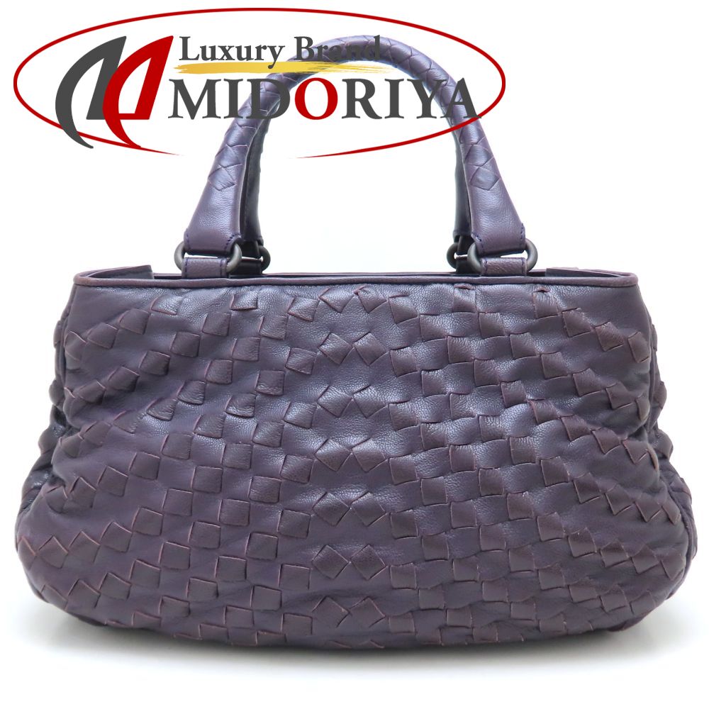 BOTTEGAVENETA ボッテガヴェネタ ハンドバッグ イントレチャート レザー パープル/352306【中古】
