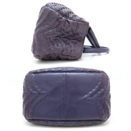 BOTTEGAVENETA ボッテガヴェネタ ハンドバッグ イントレチャート レザー パープル/352306【中古】