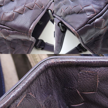 BOTTEGAVENETA ボッテガヴェネタ ハンドバッグ イントレチャート レザー パープル/352306【中古】