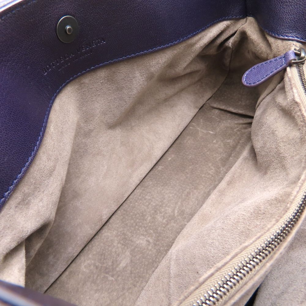 BOTTEGAVENETA ボッテガヴェネタ ハンドバッグ イントレチャート レザー パープル/352306【中古】
