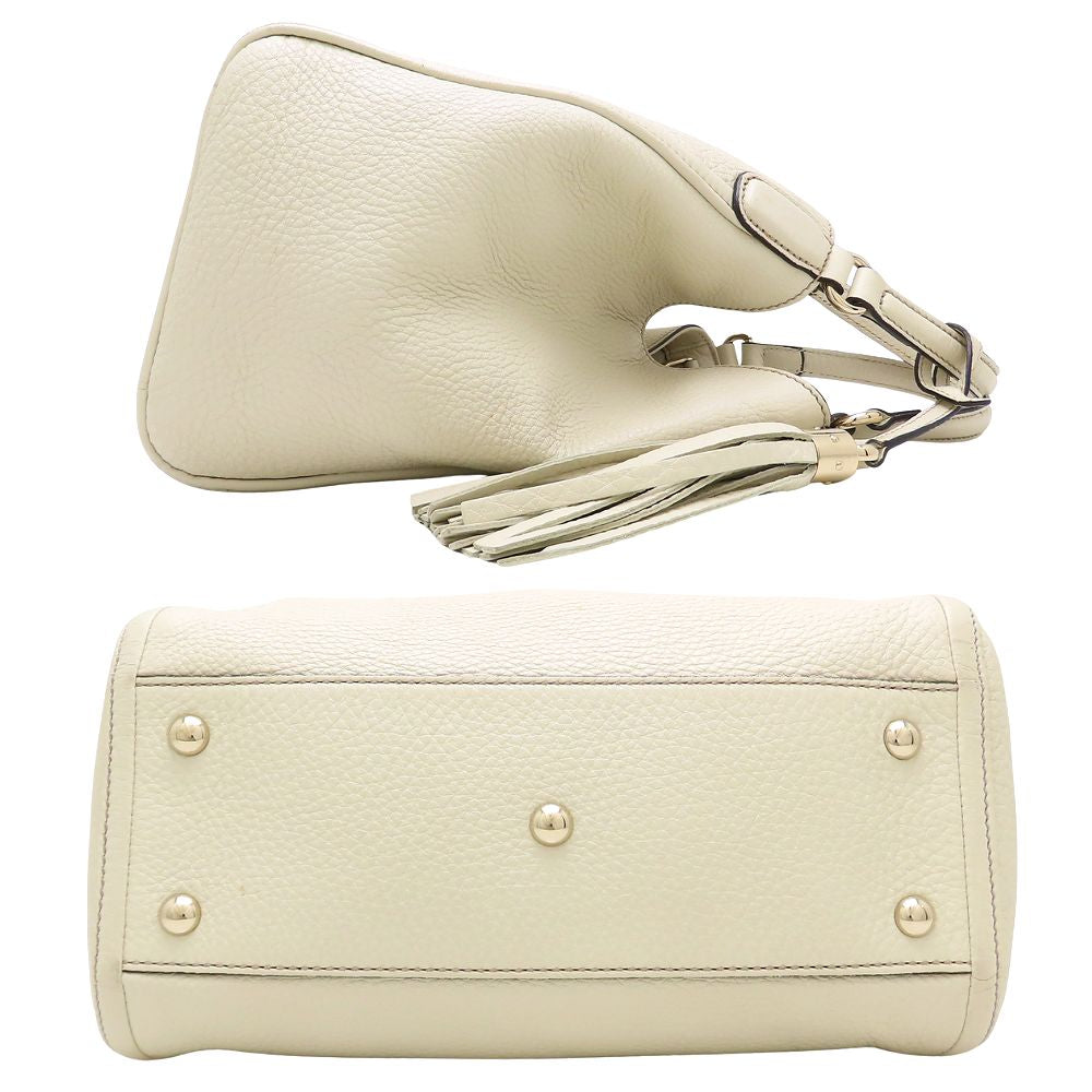GUCCI グッチ 336751 ソーホー ハンドバッグ 2WAY レザー アイボリー/352448【中古】
