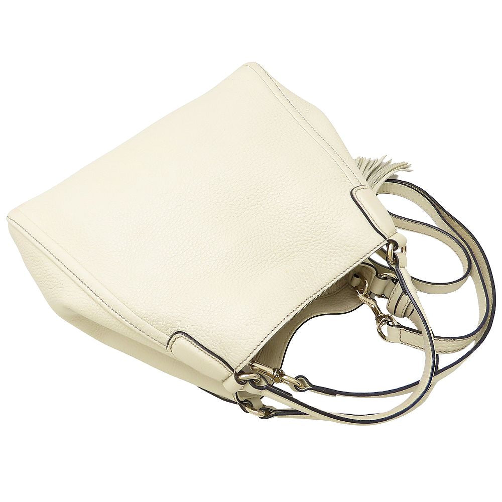 GUCCI グッチ 336751 ソーホー ハンドバッグ 2WAY レザー アイボリー/352448【中古】