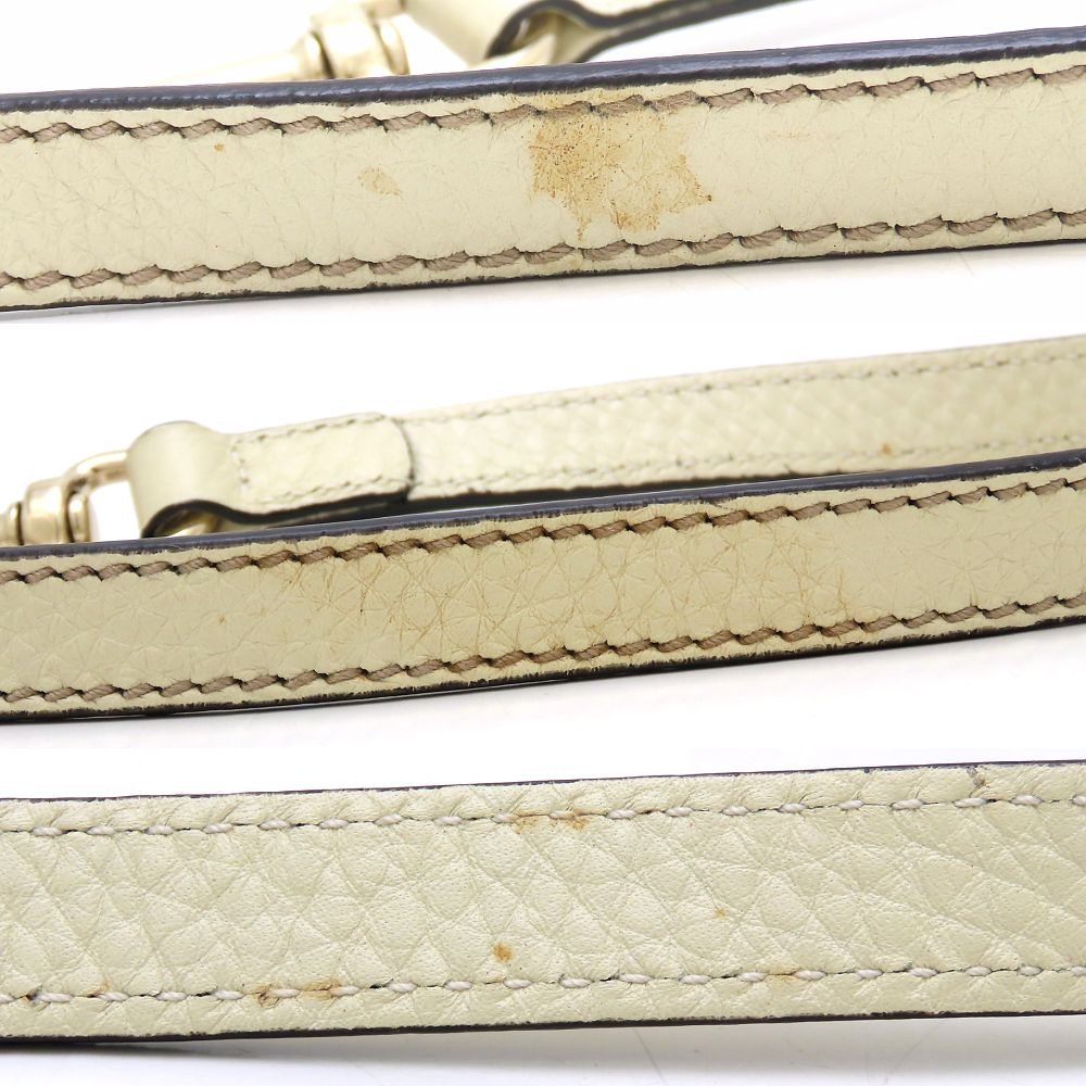 GUCCI グッチ 336751 ソーホー ハンドバッグ 2WAY レザー アイボリー/352448【中古】
