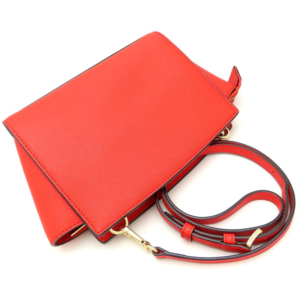 Michael Kors マイケルコース 30S3GLMS2L ショルダーバッグ レザー MANDARIN オレンジ/352506【中古】