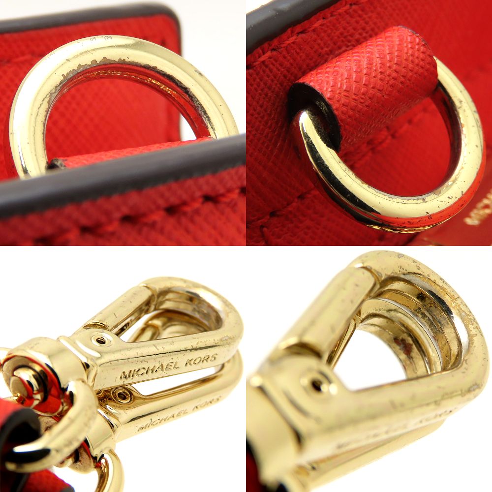Michael Kors マイケルコース 30S3GLMS2L ショルダーバッグ レザー MANDARIN オレンジ/352506【中古】