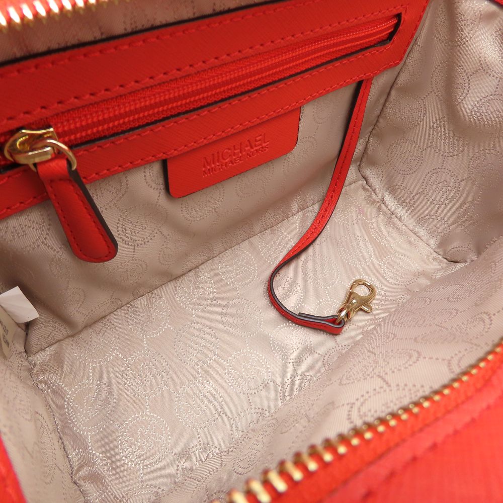 Michael Kors マイケルコース 30S3GLMS2L ショルダーバッグ レザー MANDARIN オレンジ/352506【中古】