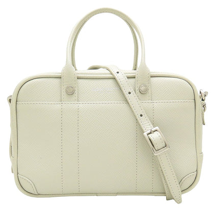 GLOBE TROTTER グローブトロッター ジェット ボーリングバッグ ショルダーバッグ ミニバッグ レザー ホワイト系/352619【中古】