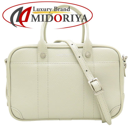 GLOBE TROTTER グローブトロッター ジェット ボーリングバッグ ショルダーバッグ ミニバッグ レザー ホワイト系/352619【中古】