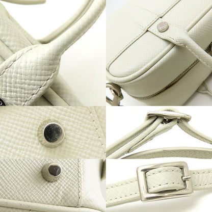 GLOBE TROTTER グローブトロッター ジェット ボーリングバッグ ショルダーバッグ ミニバッグ レザー ホワイト系/352619【中古】
