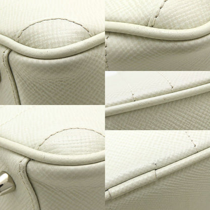 GLOBE TROTTER グローブトロッター ジェット ボーリングバッグ ショルダーバッグ ミニバッグ レザー ホワイト系/352619【中古】