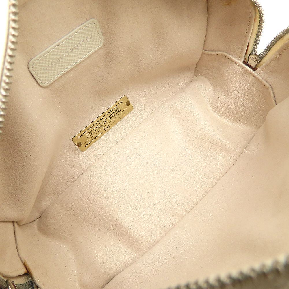 GLOBE TROTTER グローブトロッター ジェット ボーリングバッグ ショルダーバッグ ミニバッグ レザー ホワイト系/352619【中古】