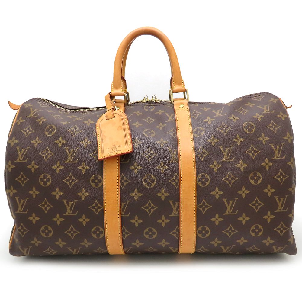 LOUIS VUITTON ルイヴィトン モノグラム キーポル45 M41428 ボストンバッグ ブラウン/352642【中古】