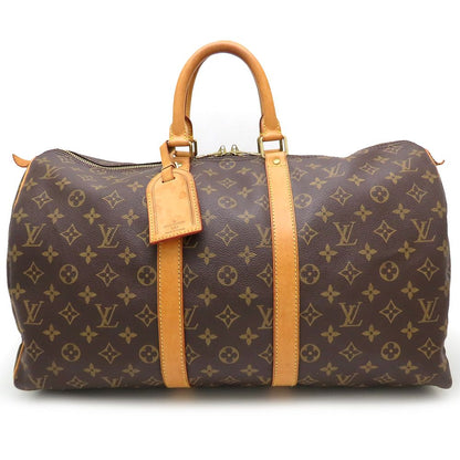 LOUIS VUITTON ルイヴィトン モノグラム キーポル45 M41428 ボストンバッグ ブラウン/352642【中古】