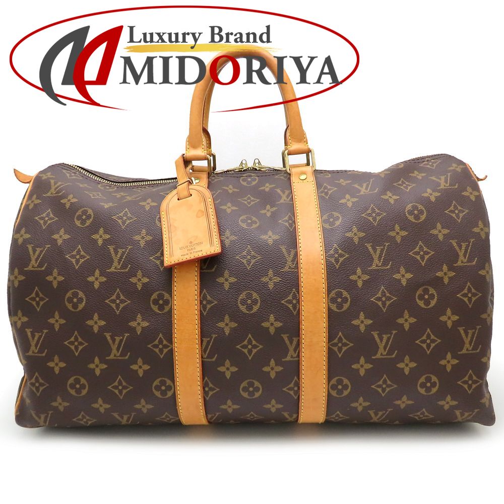 LOUIS VUITTON ルイヴィトン モノグラム キーポル45 M41428 ボストンバッグ ブラウン/352642【中古】