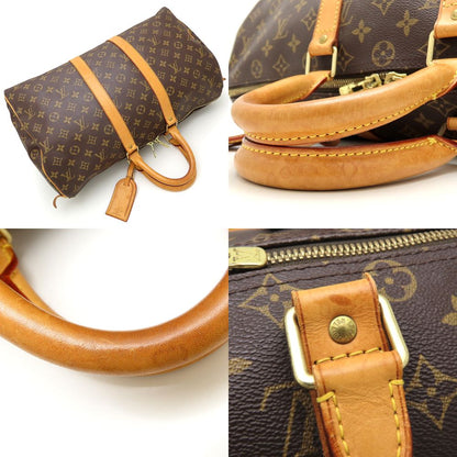 LOUIS VUITTON ルイヴィトン モノグラム キーポル45 M41428 ボストンバッグ ブラウン/352642【中古】