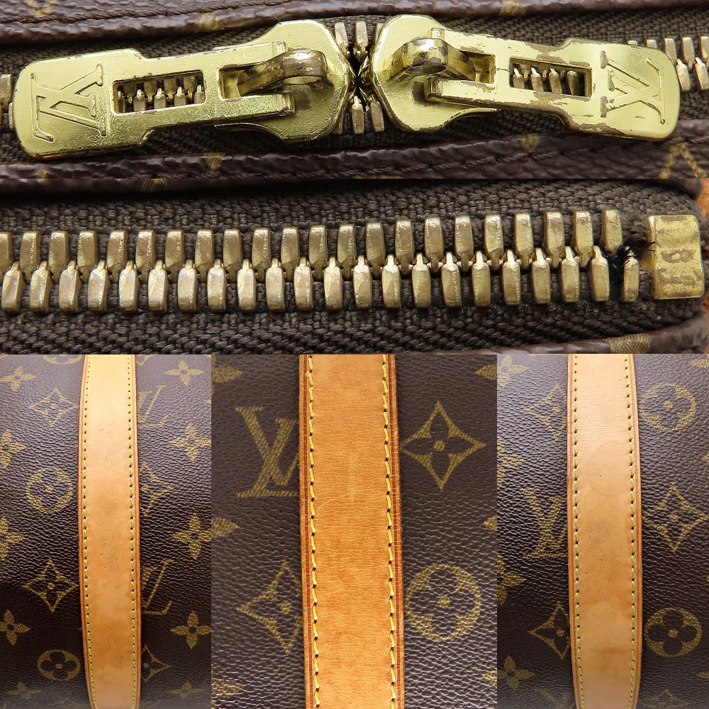 LOUIS VUITTON ルイヴィトン モノグラム キーポル45 M41428 ボストンバッグ ブラウン/352642【中古】