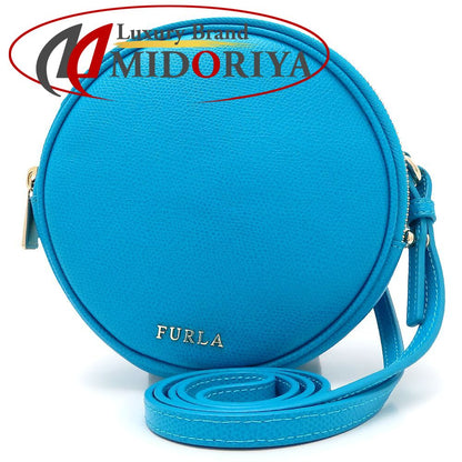 Furla フルラ ショルダーバッグ レザー ターコイズブルー レディース/352657【中古】