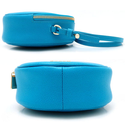 Furla フルラ ショルダーバッグ レザー ターコイズブルー レディース/352657【中古】