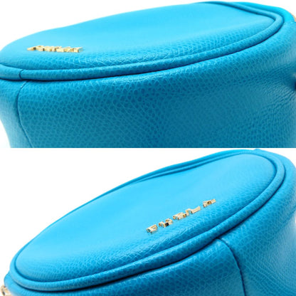 Furla フルラ ショルダーバッグ レザー ターコイズブルー レディース/352657【中古】