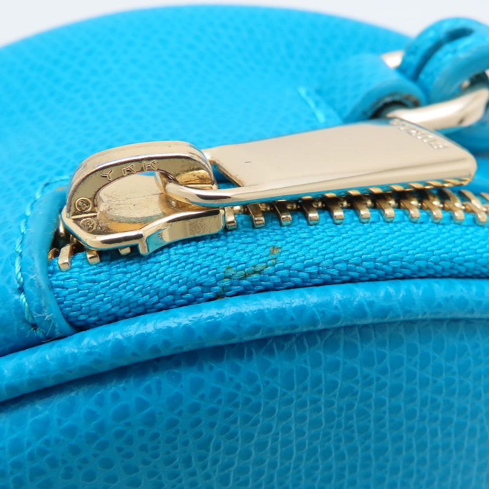 Furla フルラ ショルダーバッグ レザー ターコイズブルー レディース/352657【中古】