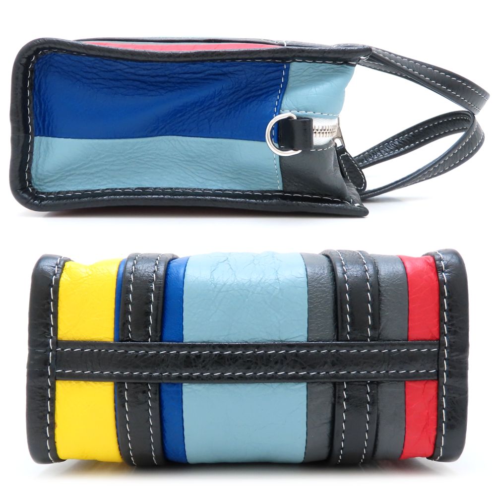 BALENCIAGA バレンシアガ バザールショッパーXXS 513988 ハンドバッグ 2Way レザー マルチカラー メンズ/352785【中古】