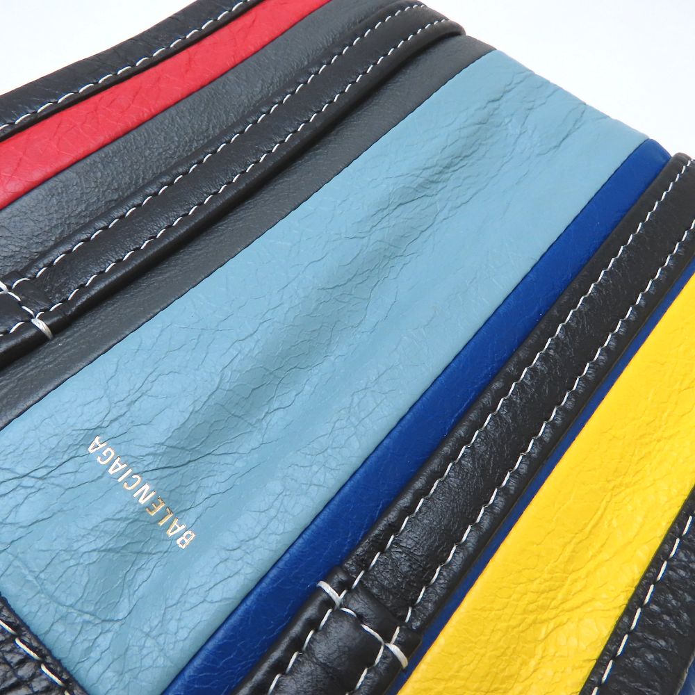 BALENCIAGA バレンシアガ バザールショッパーXXS 513988 ハンドバッグ 2Way レザー マルチカラー メンズ/352785【中古】